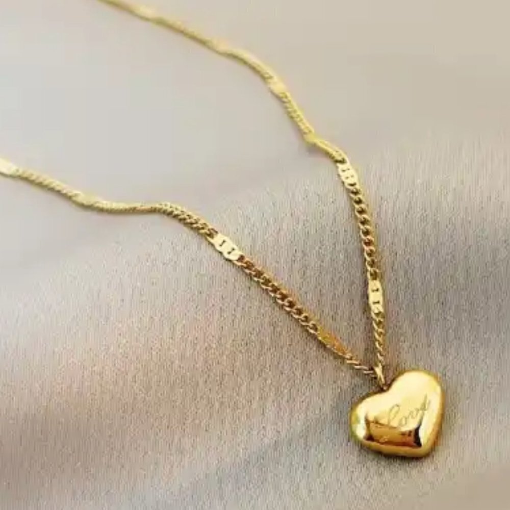 Gold Heart Necklace